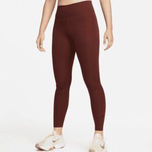 Nike One Luxe Women's Mid-Rise 7/8 Leggings, size S, Burgundy (Like new)
